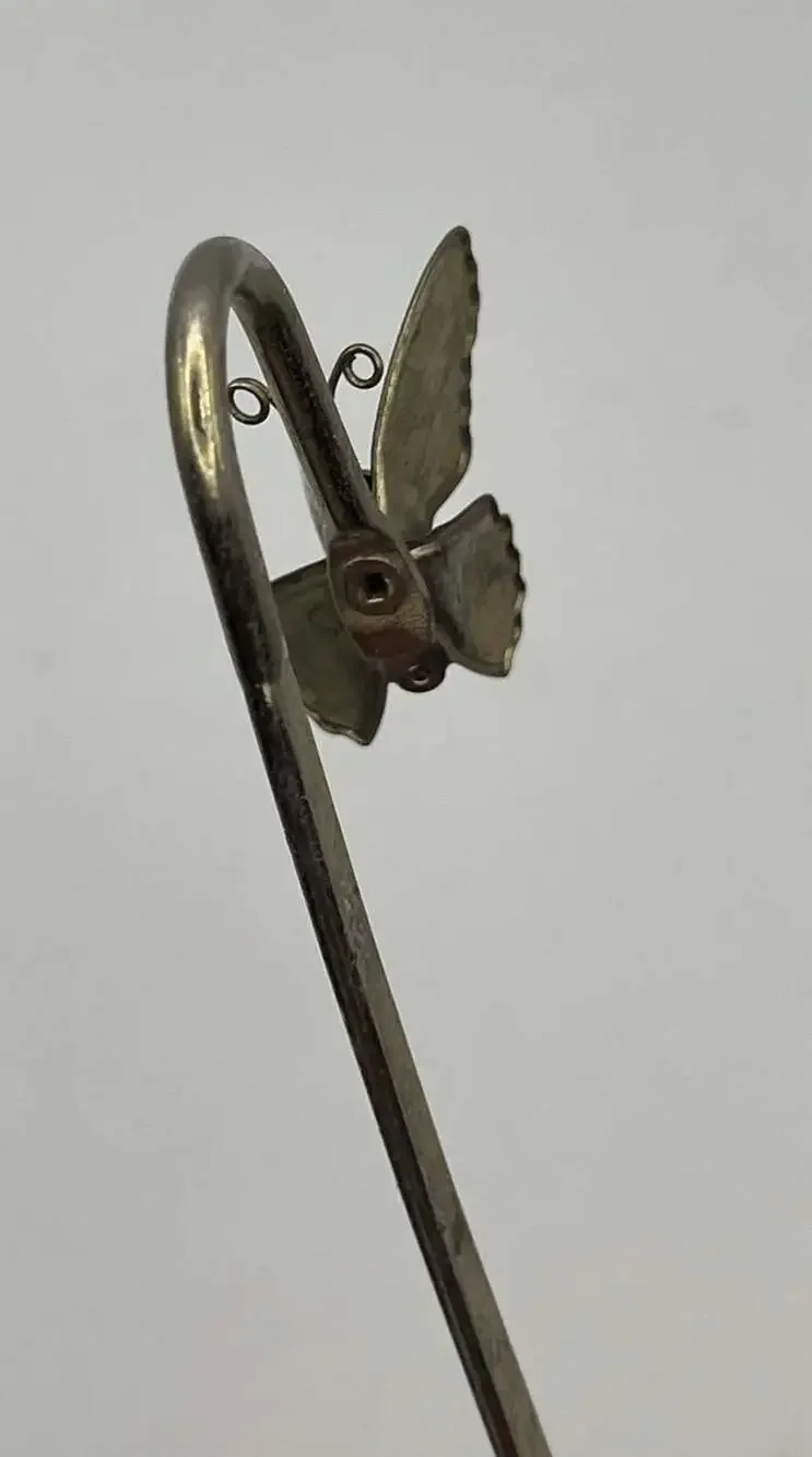 Vintage Metal Butterfly Bookmark Made in Taiwan (K)